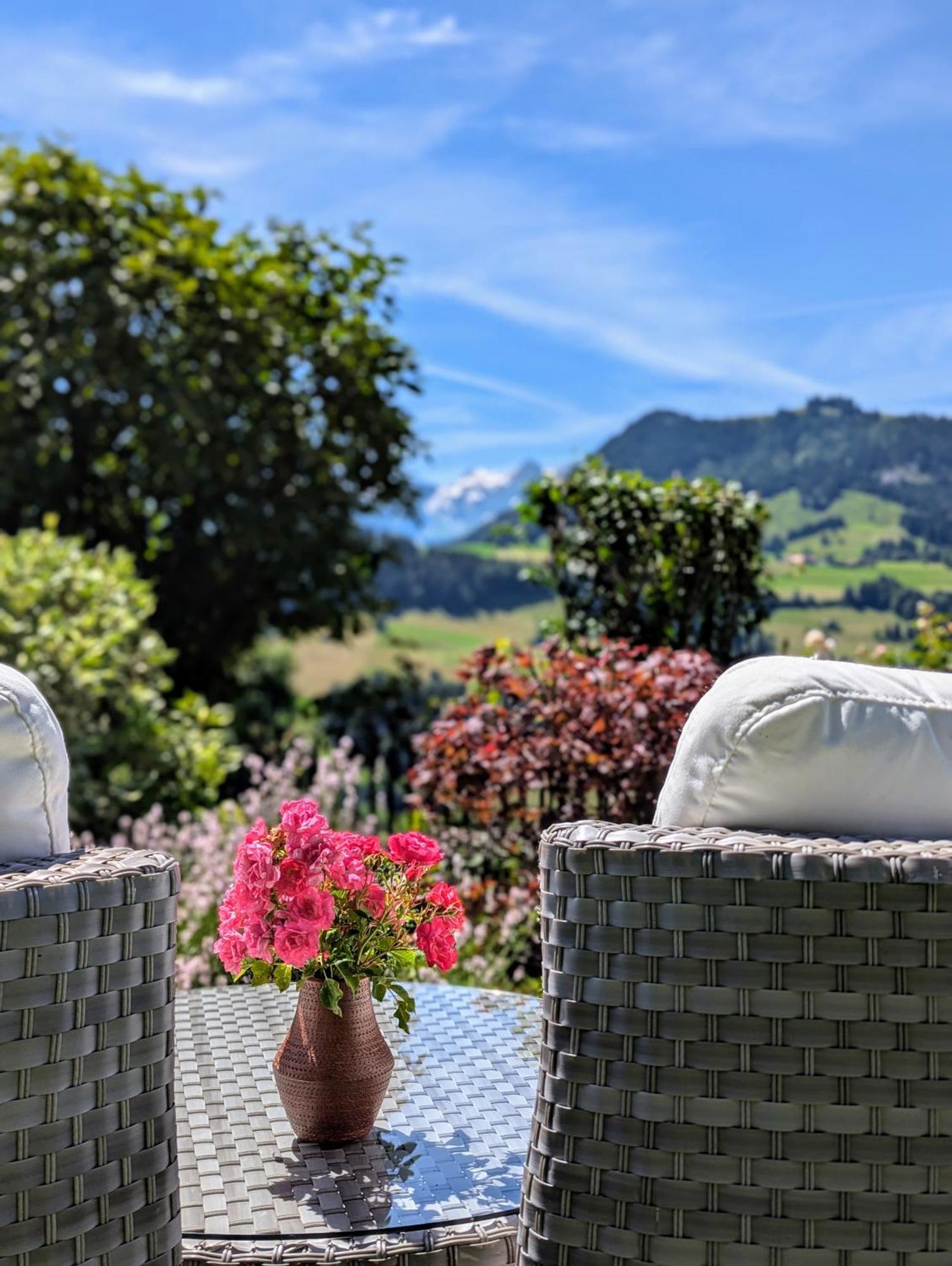 Swiss Mountain-Valley View Lodge Erlenbach im Simmental Exteriör bild